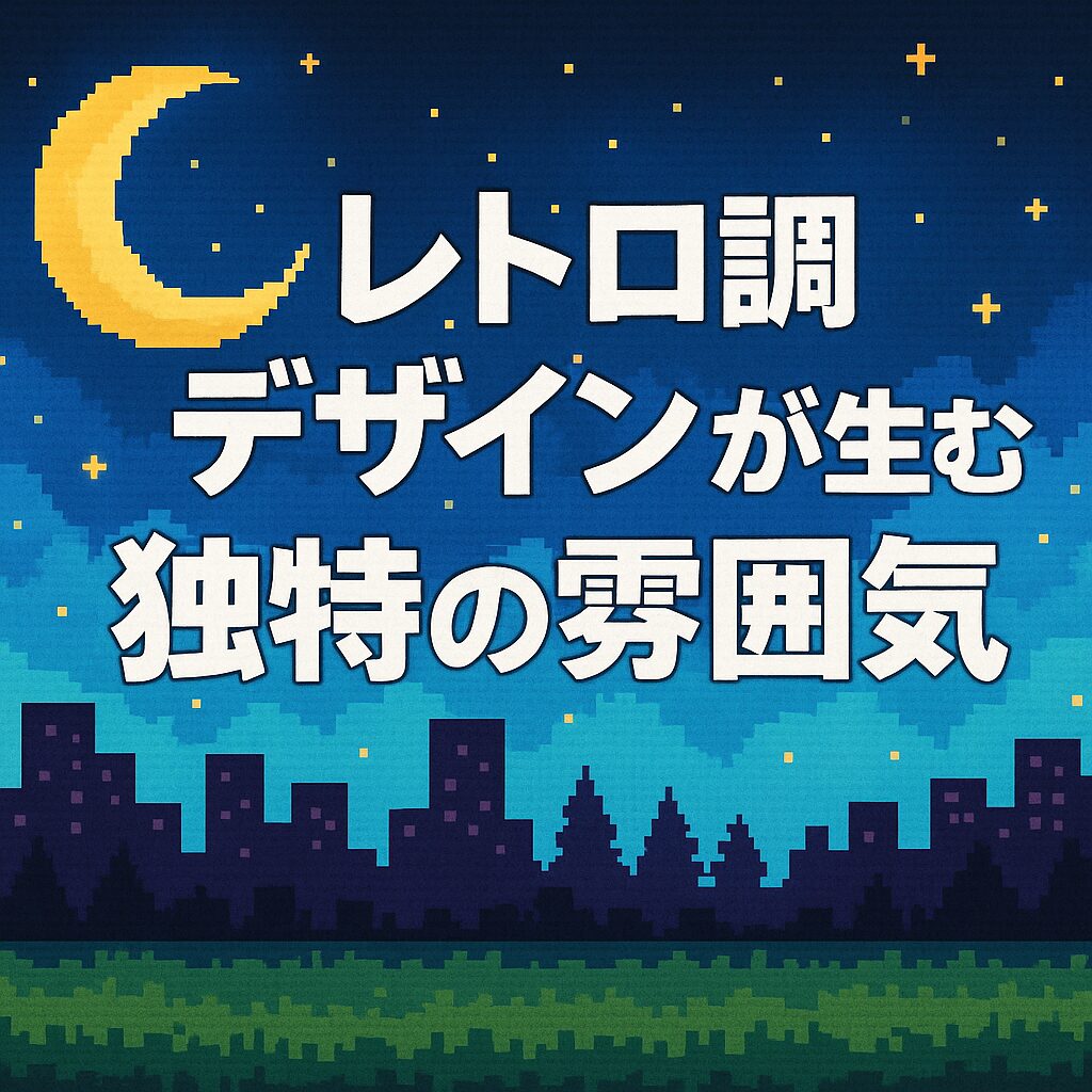 レトロ調デザインが生む独特の雰囲気
