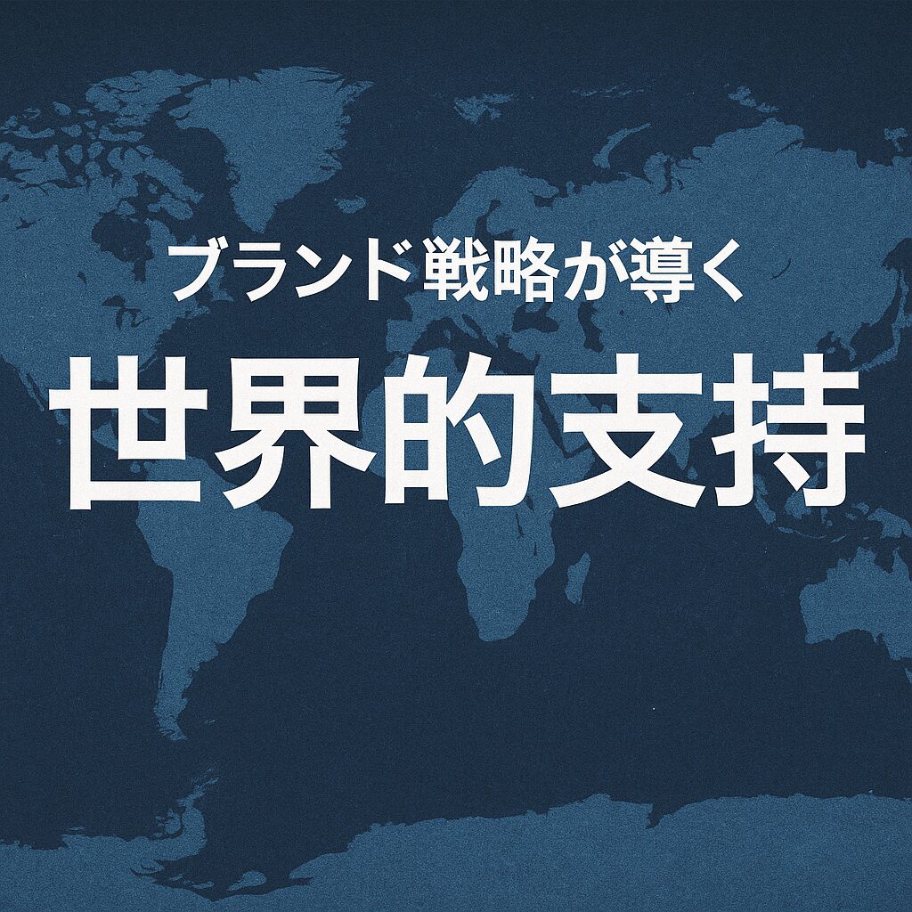 ブランド戦略が導く世界的支持