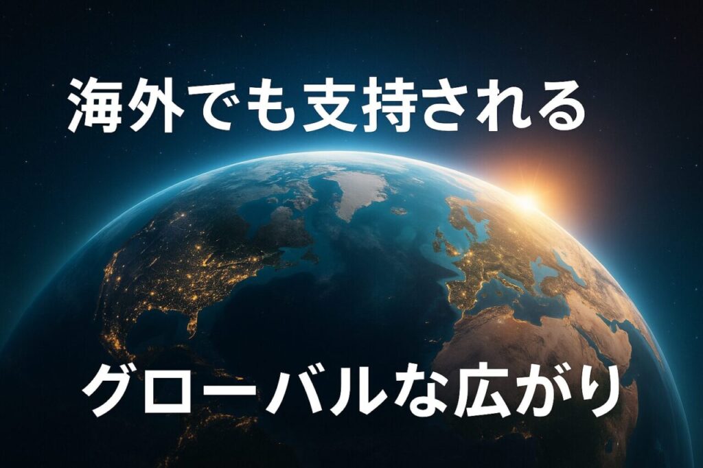 海外でも支持されるグローバルな広がり