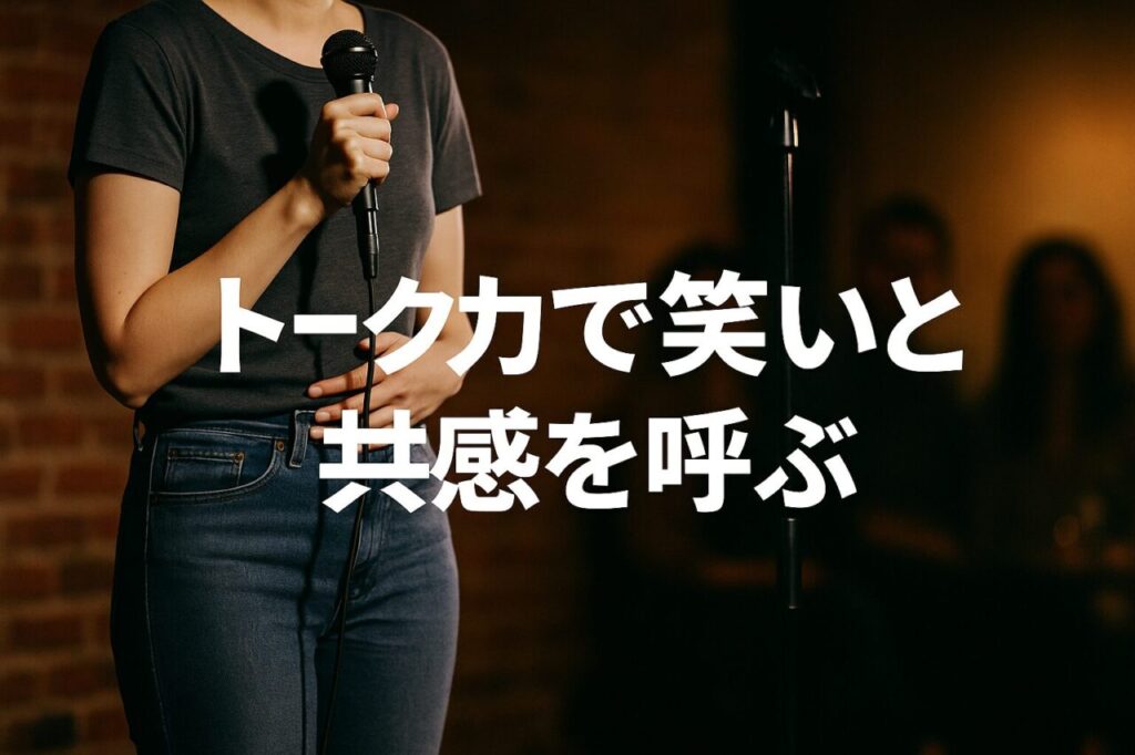 トーク力で笑いと共感を呼ぶ