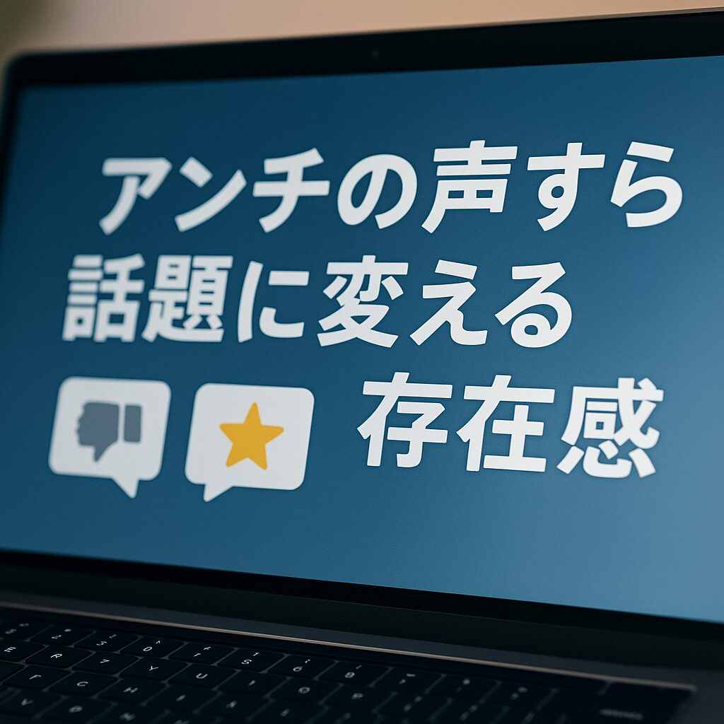 アンチの声すら話題に変える存在感