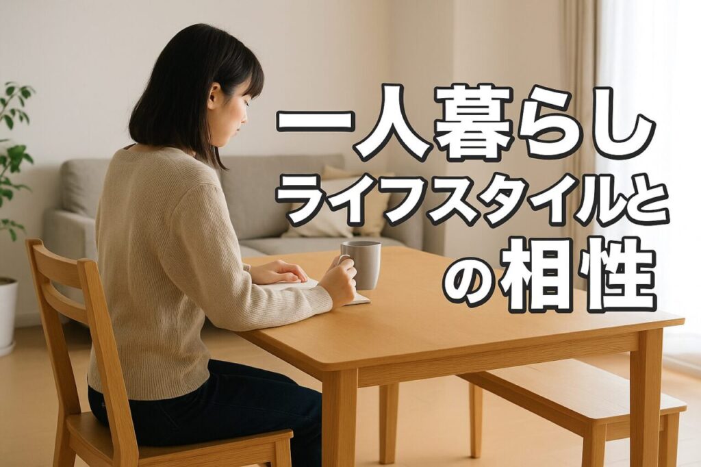 一人暮らしライフスタイルとの相性