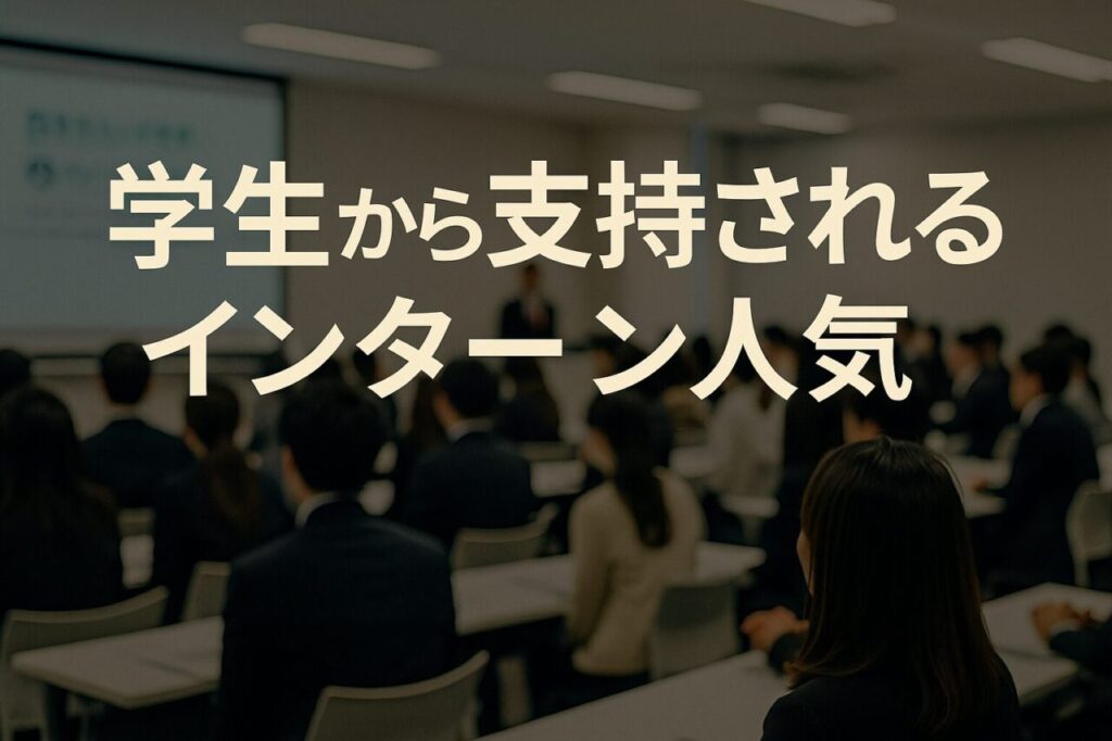 学生から支持されるインターン人気