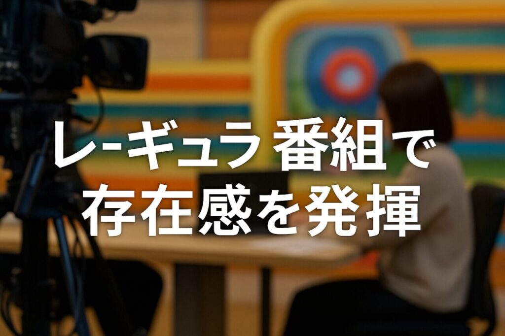 レギュラー番組で存在感を発揮