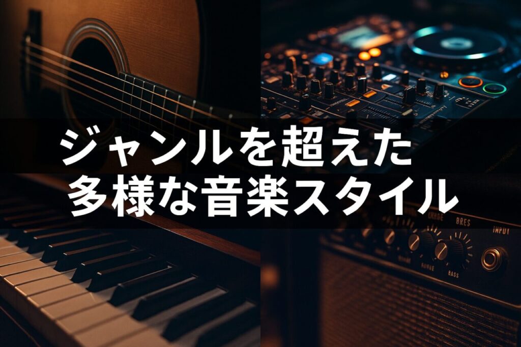 ジャンルを超えた多様な音楽スタイル