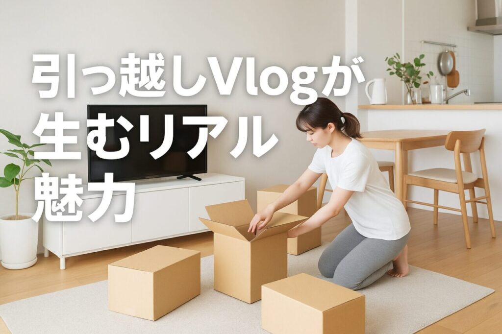 引っ越しVlogが生むリアルな魅力