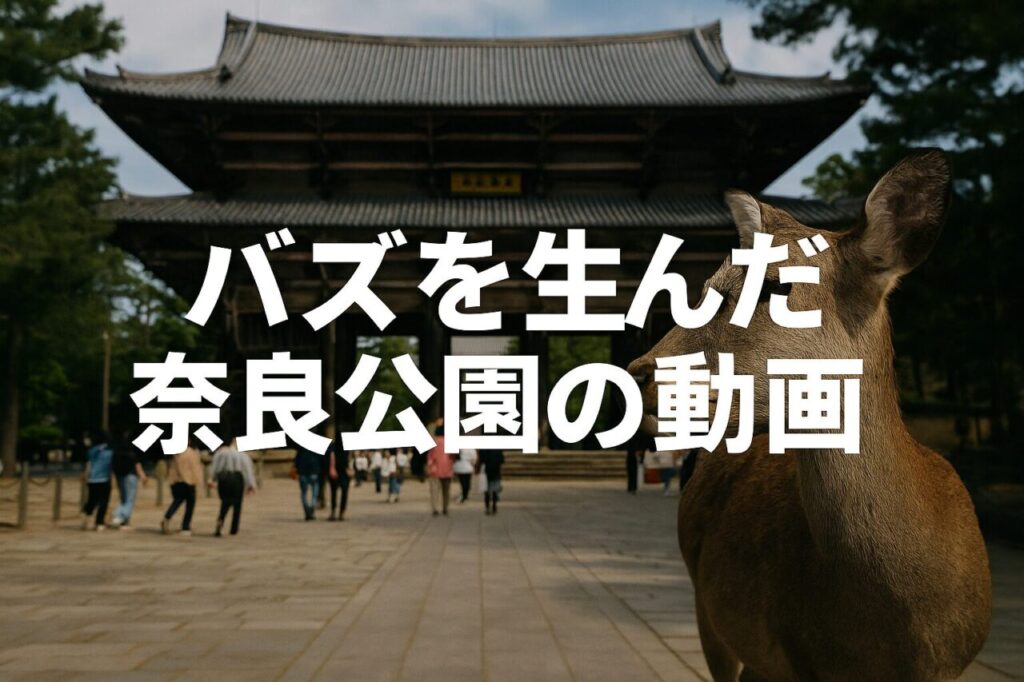 バズを生んだ奈良公園の動画