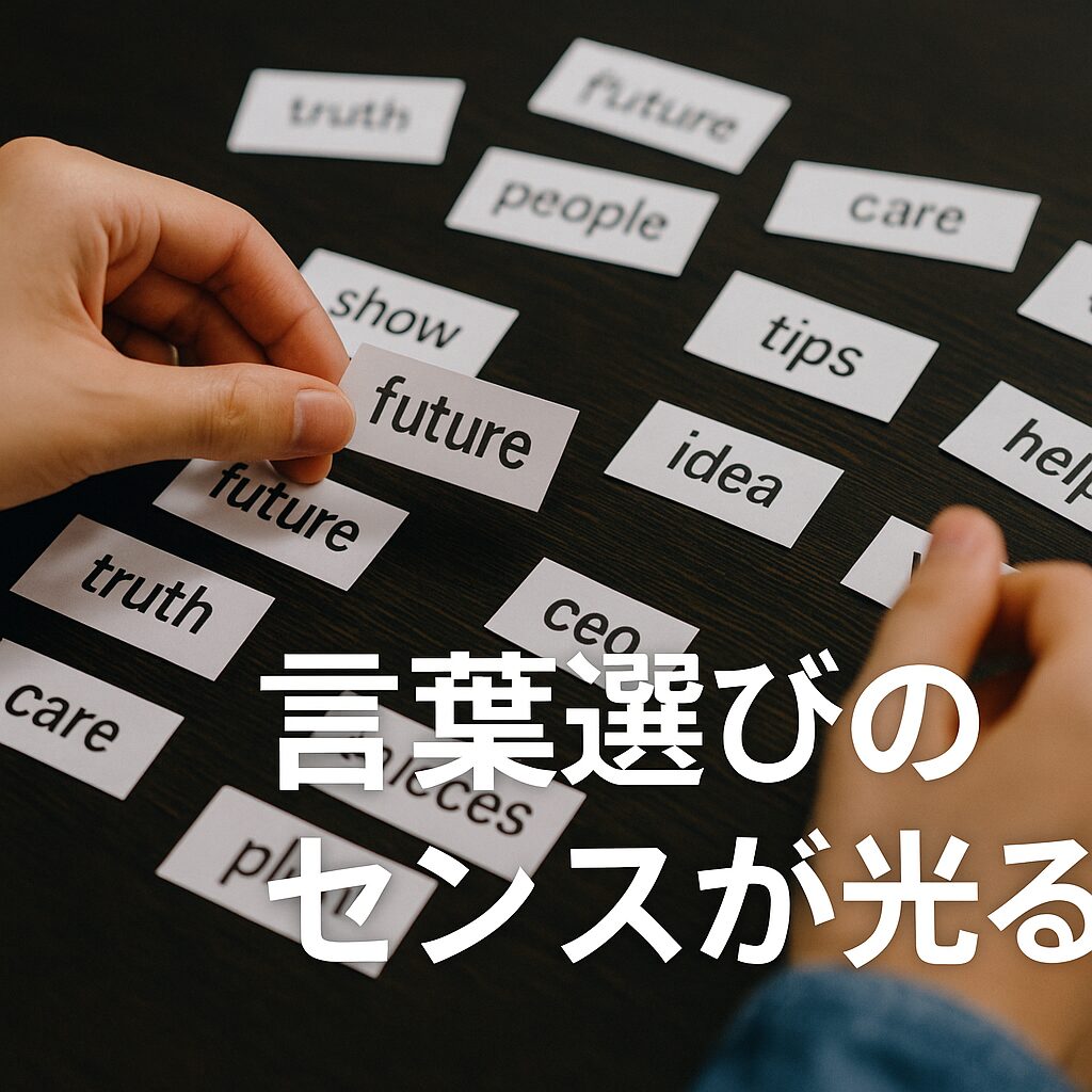 言葉選びのセンスが光る