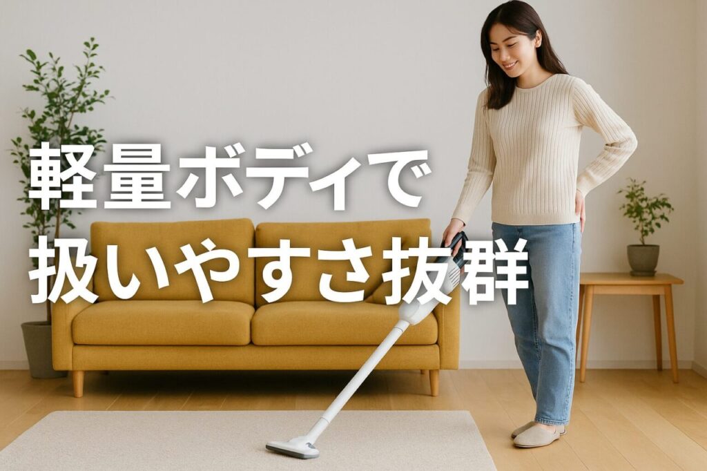 軽量ボディで扱いやすさ抜群