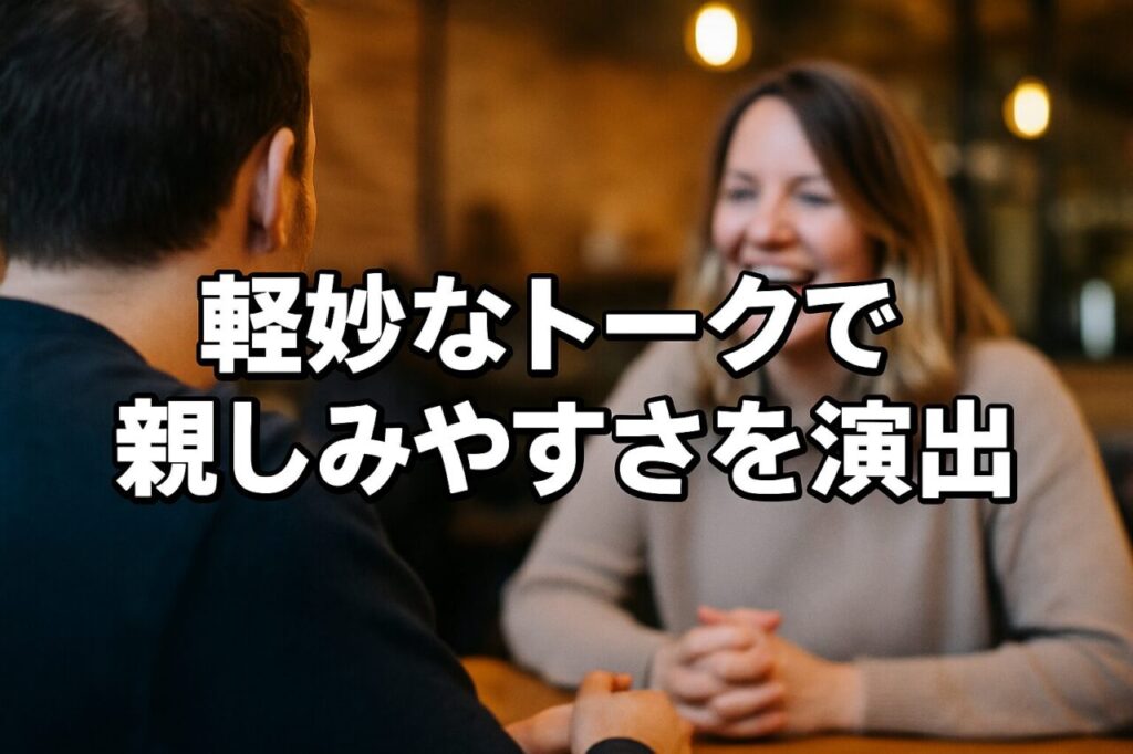 軽妙なトークで親しみやすさを演出