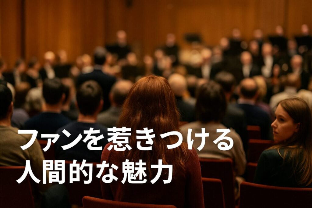 ファンを惹きつける人間的な魅力