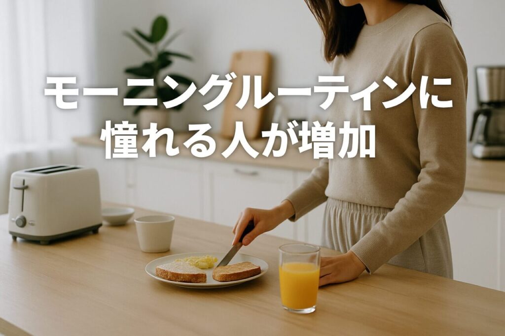 モーニングルーティンに憧れる人が増加