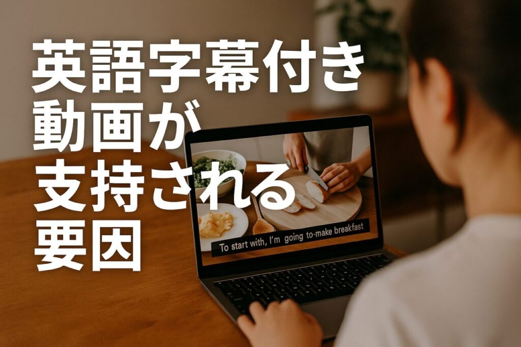英語字幕付き動画が支持される要因