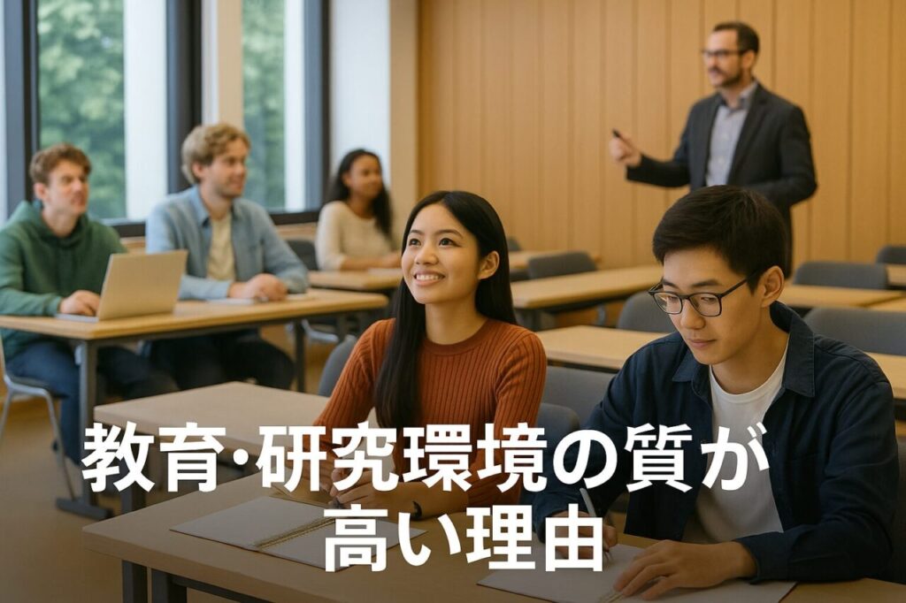 教育・研究環境の質が高い理由