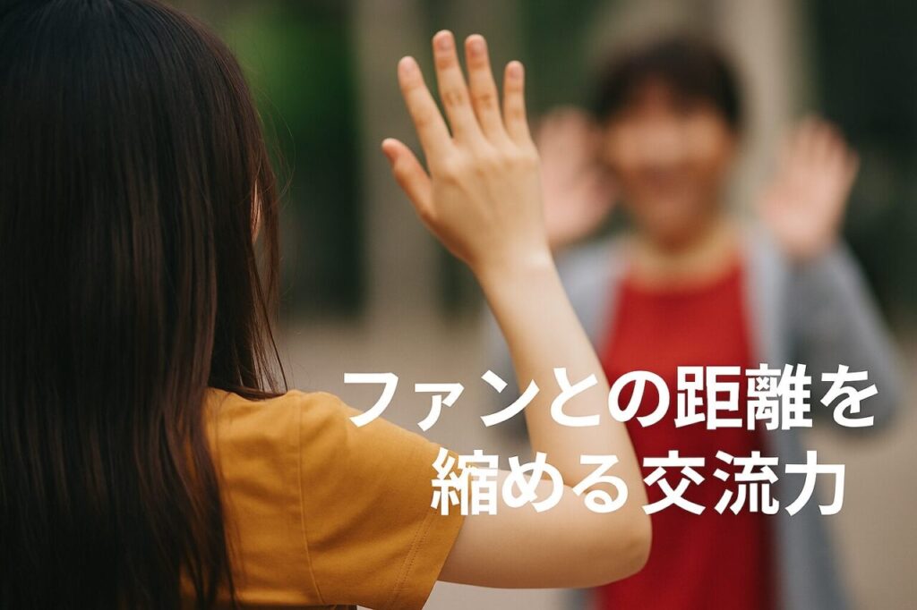 ファンとの距離を縮める交流力