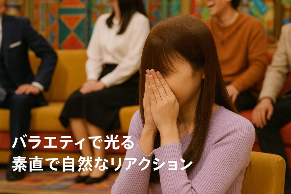 バラエティで光る素直で自然なリアクション
