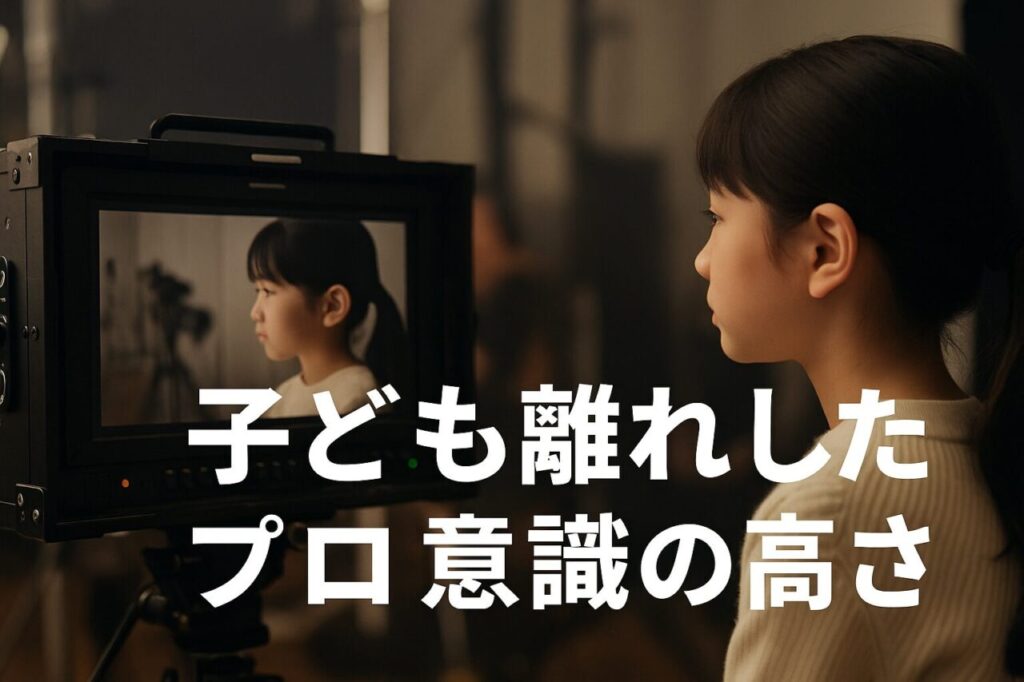 子ども離れしたプロ意識の高さ