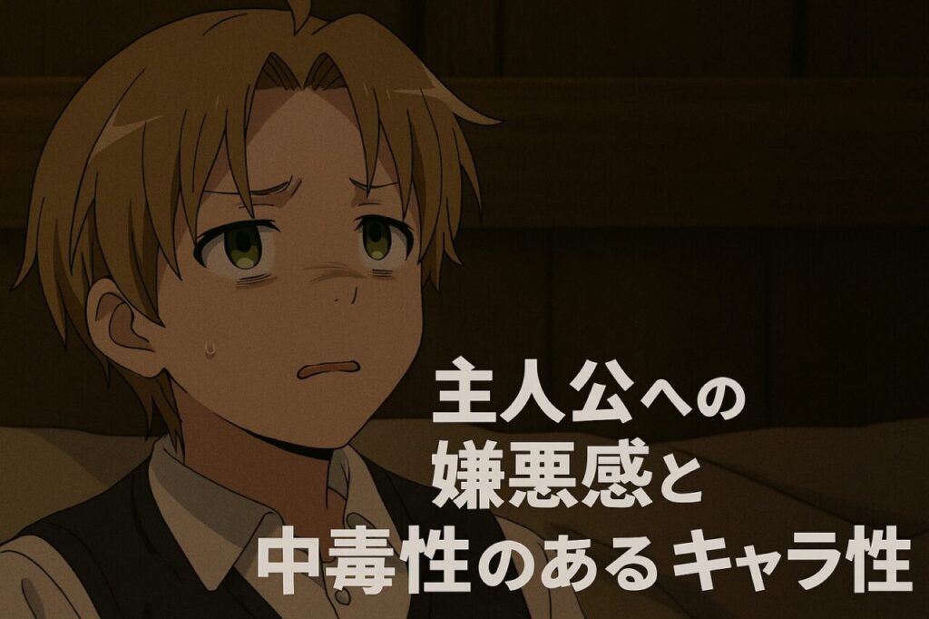 主人公への嫌悪感と中毒性のあるキャラ性