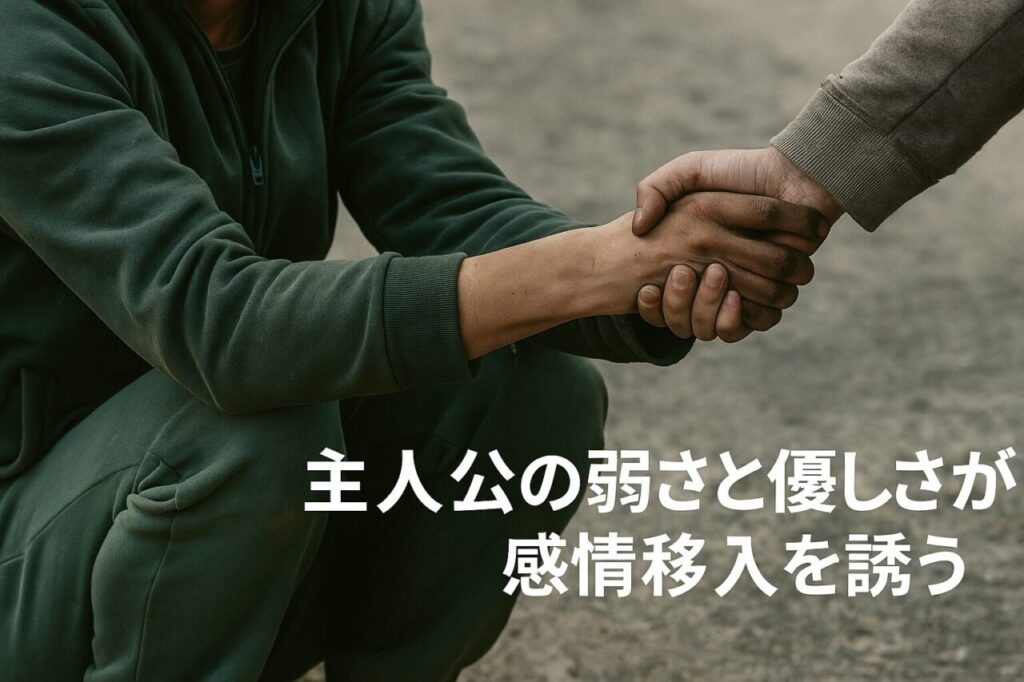 主人公の弱さと優しさが感情移入を誘う