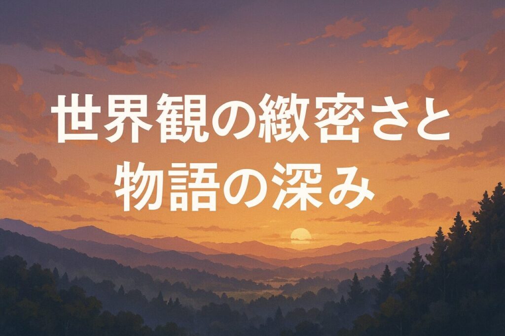 世界観の緻密さと物語の深み
