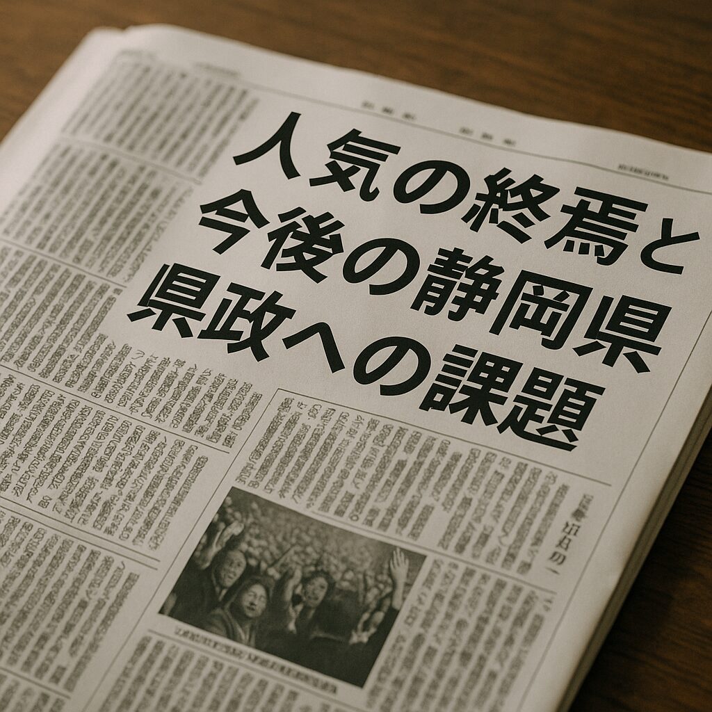 人気の終焉と今後の静岡県政への課題