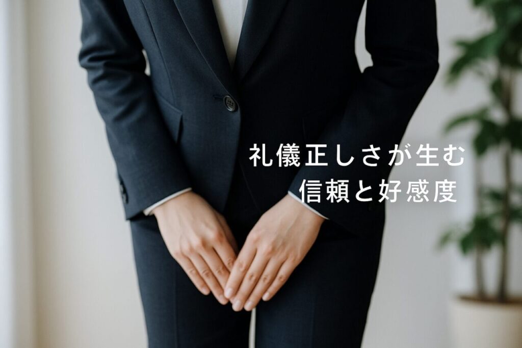 礼儀正しさが生む信頼と好感度