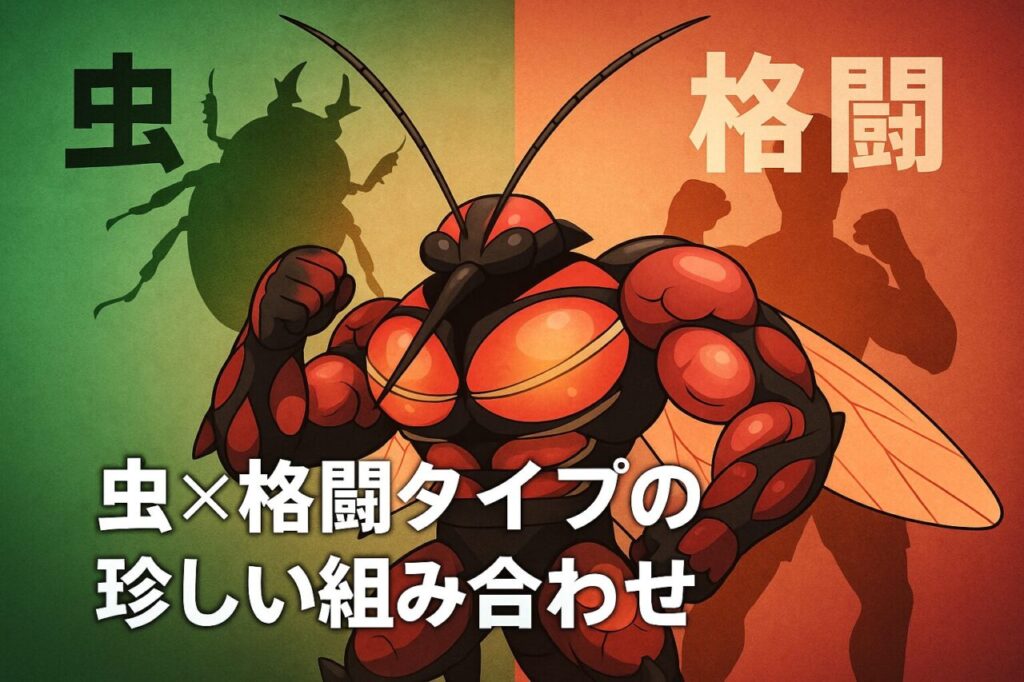 虫×格闘タイプの珍しい組み合わせ