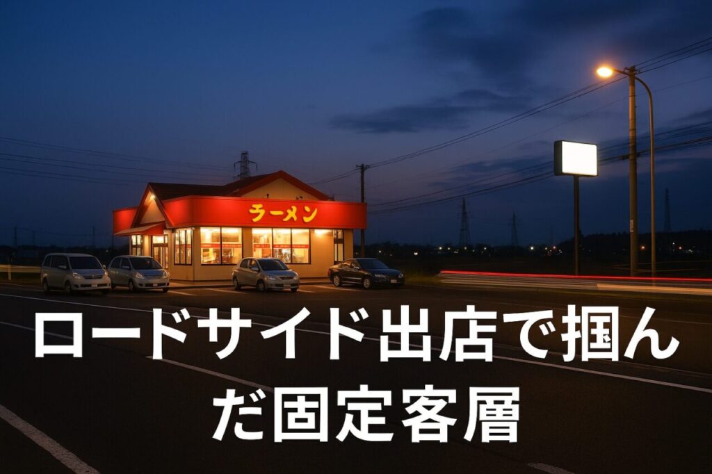 ロードサイド出店で掴んだ固定客層