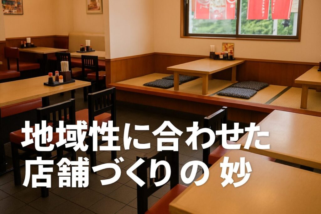 地域性に合わせた店舗づくりの妙