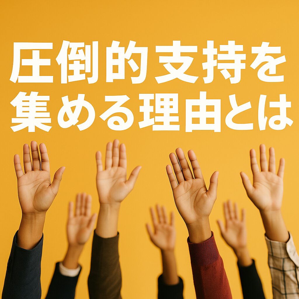 圧倒的支持を集める理由とは