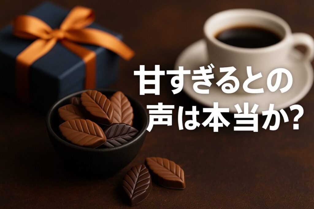 甘すぎるとの声は本当か?