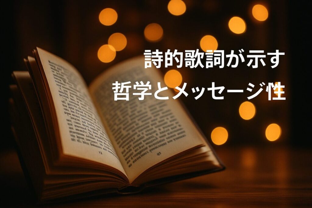 詩的歌詞が示す哲学とメッセージ性