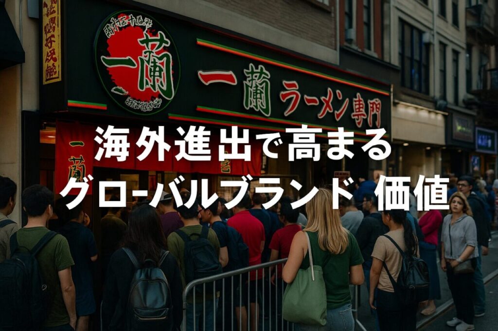 海外進出で高まるグローバルブランド価値