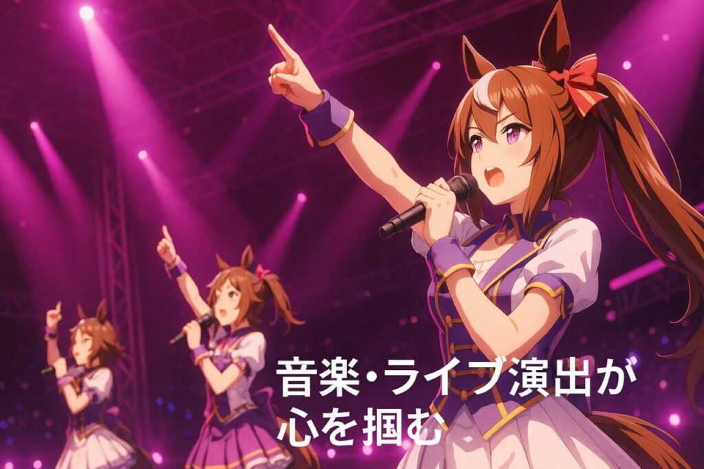 音楽・ライブ演出が心を掴む