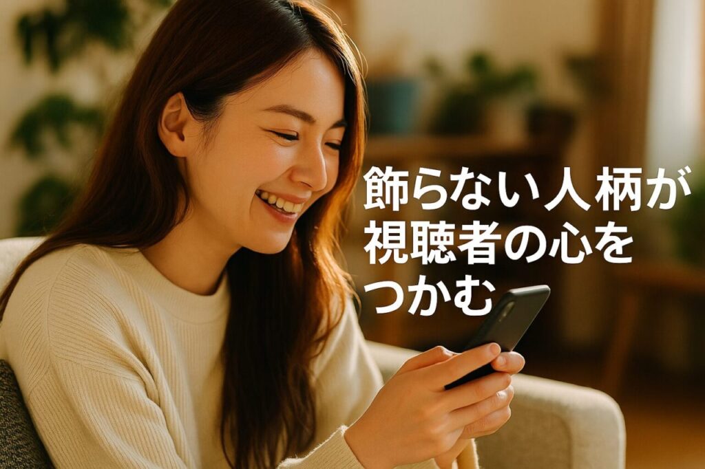 飾らない人柄が視聴者の心をつかむ