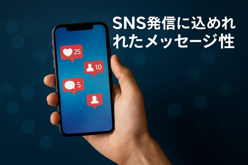 SNS発信に込められたメッセージ性