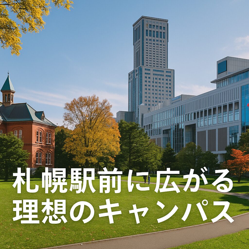 札幌駅前に広がる理想のキャンパス