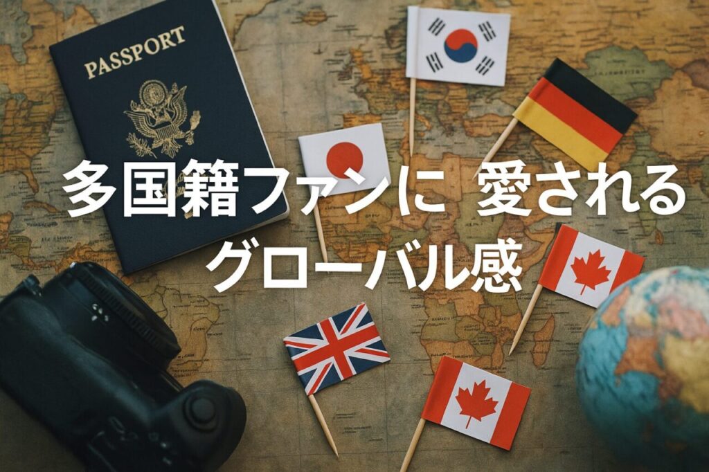 多国籍ファンに愛されるグローバル感