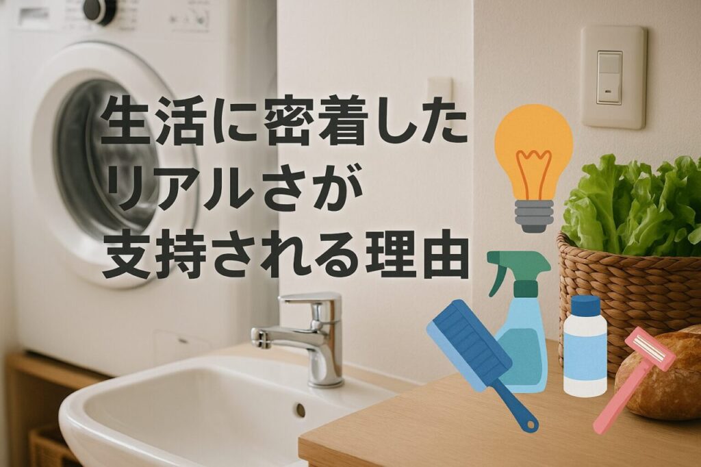 生活に密着したリアルさが支持される理由