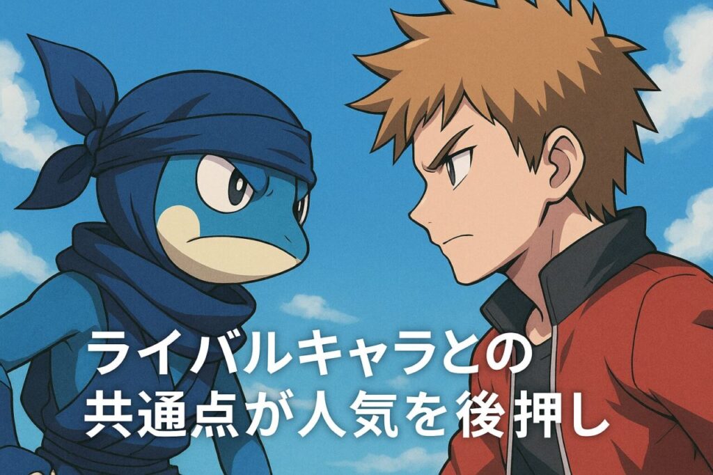 ライバルキャラとの共通点が人気を後押し