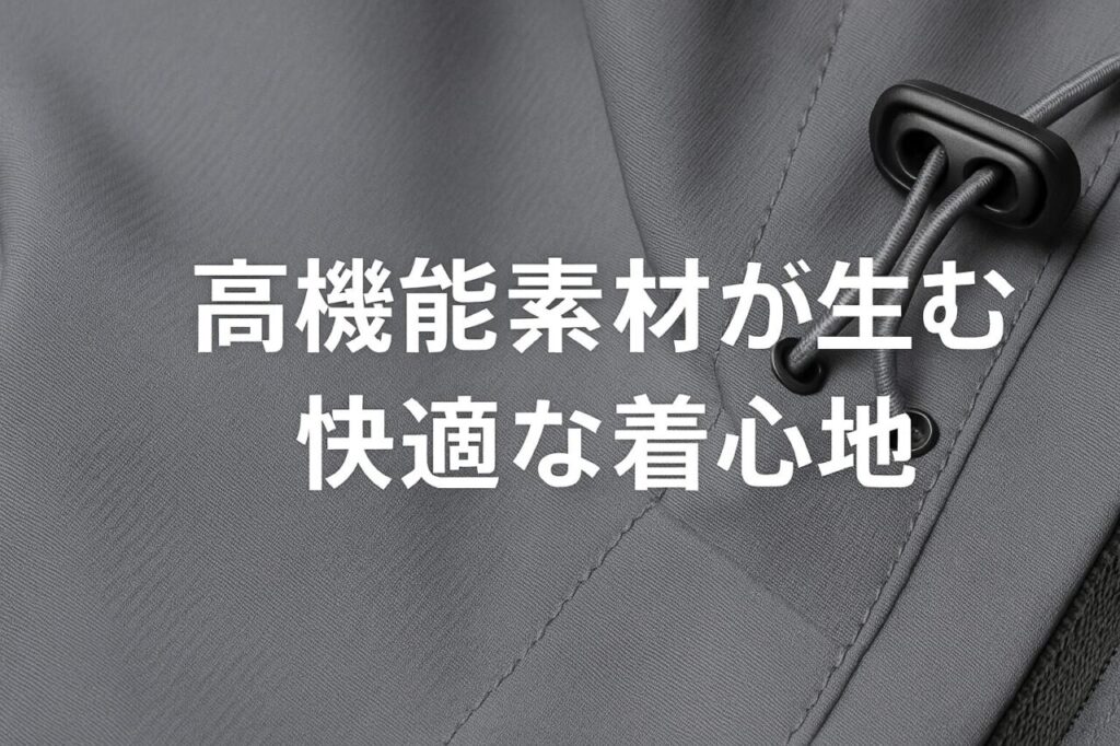 高機能素材が生む快適な着心地