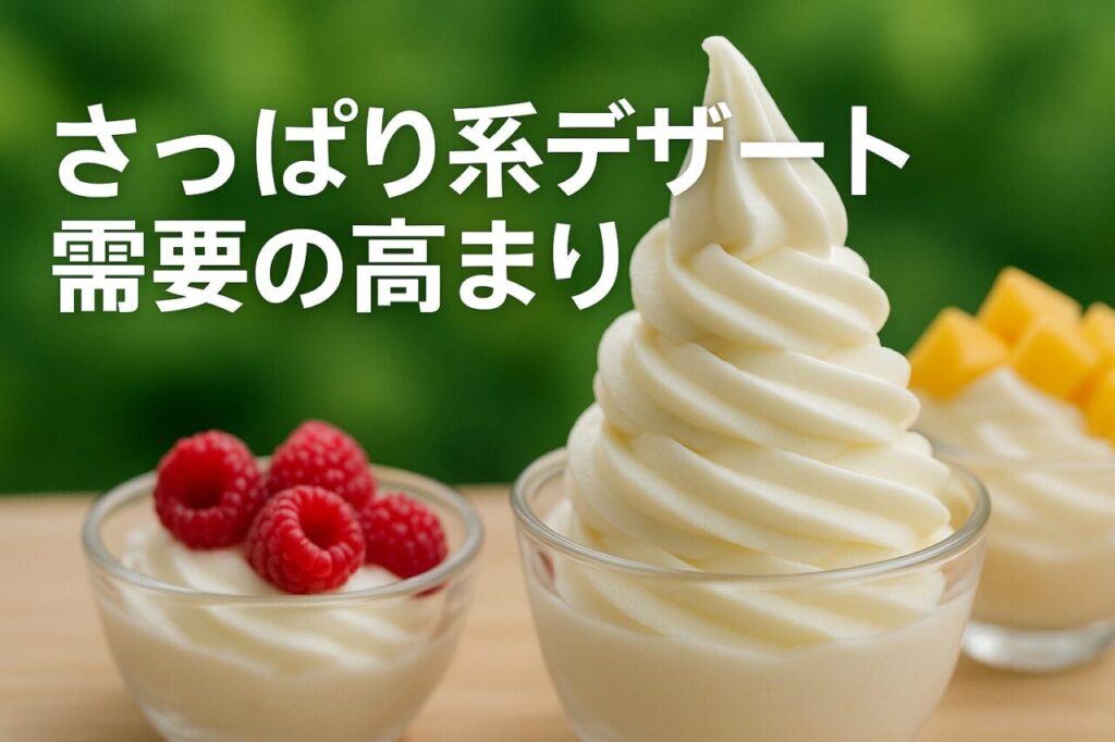 さっぱり系デザート需要の高まり