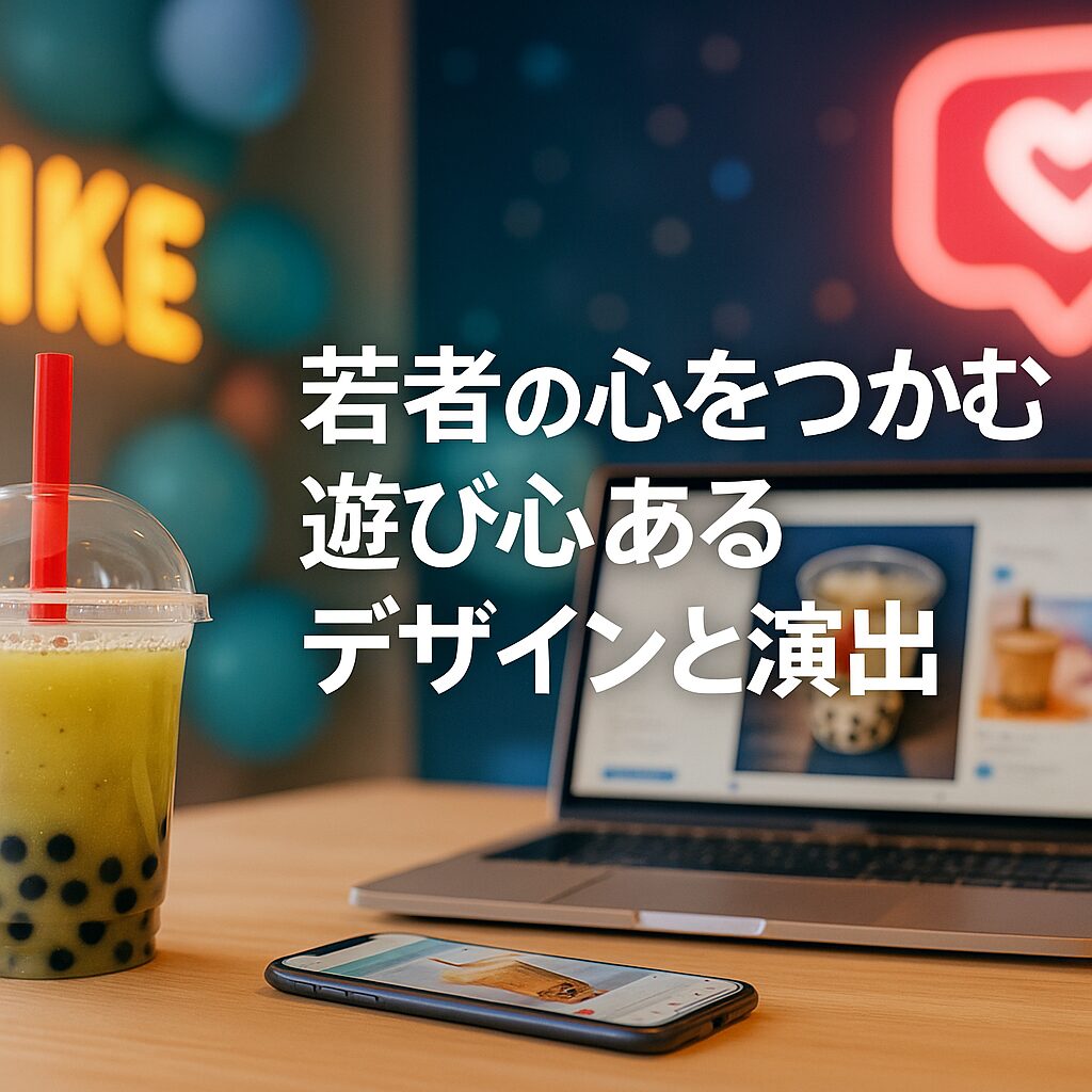 若者の心をつかむ遊び心あるデザインと演出