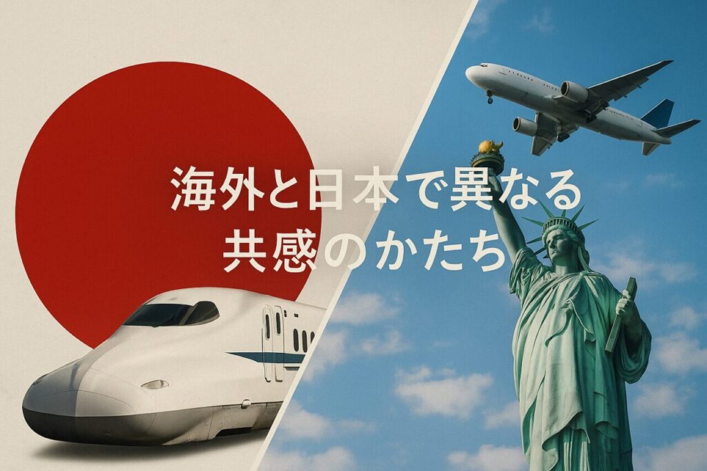 海外と日本で異なる共感のかたち