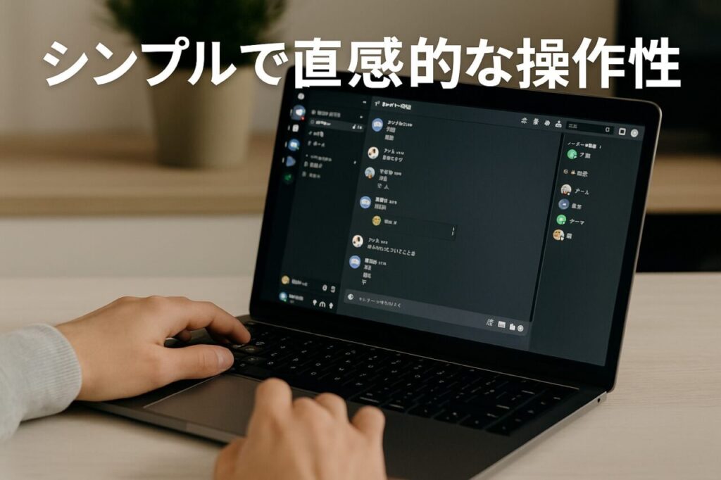 シンプルで直感的な操作性