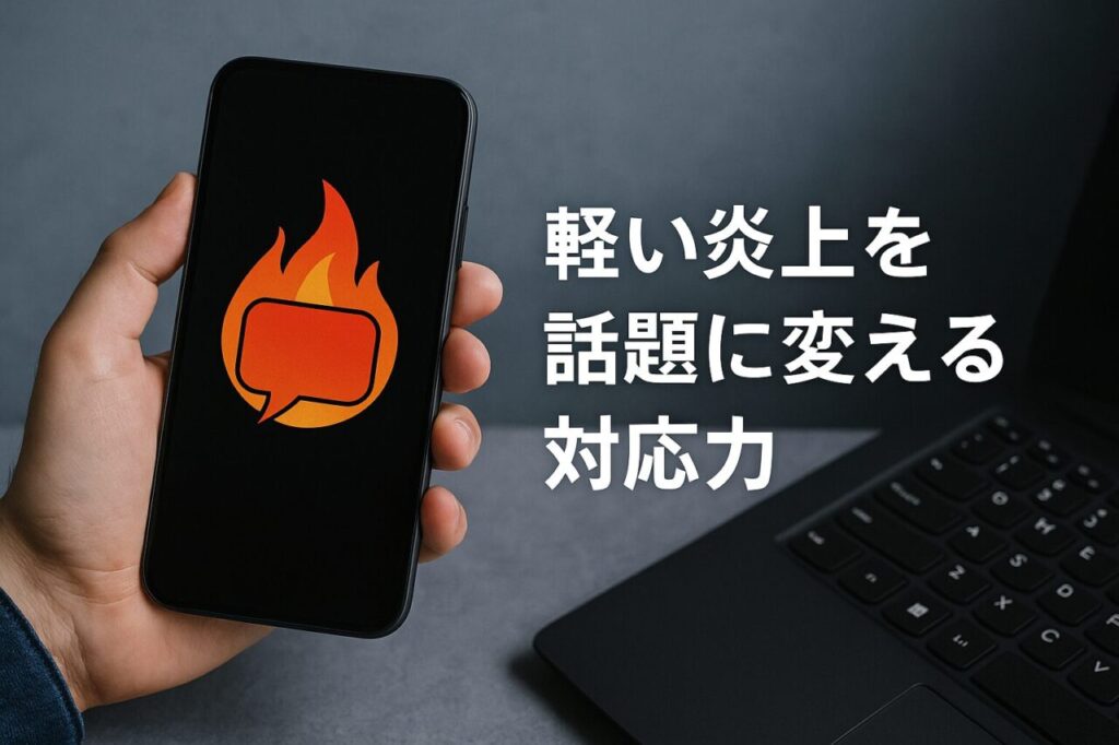 軽い炎上を話題に変える対応力