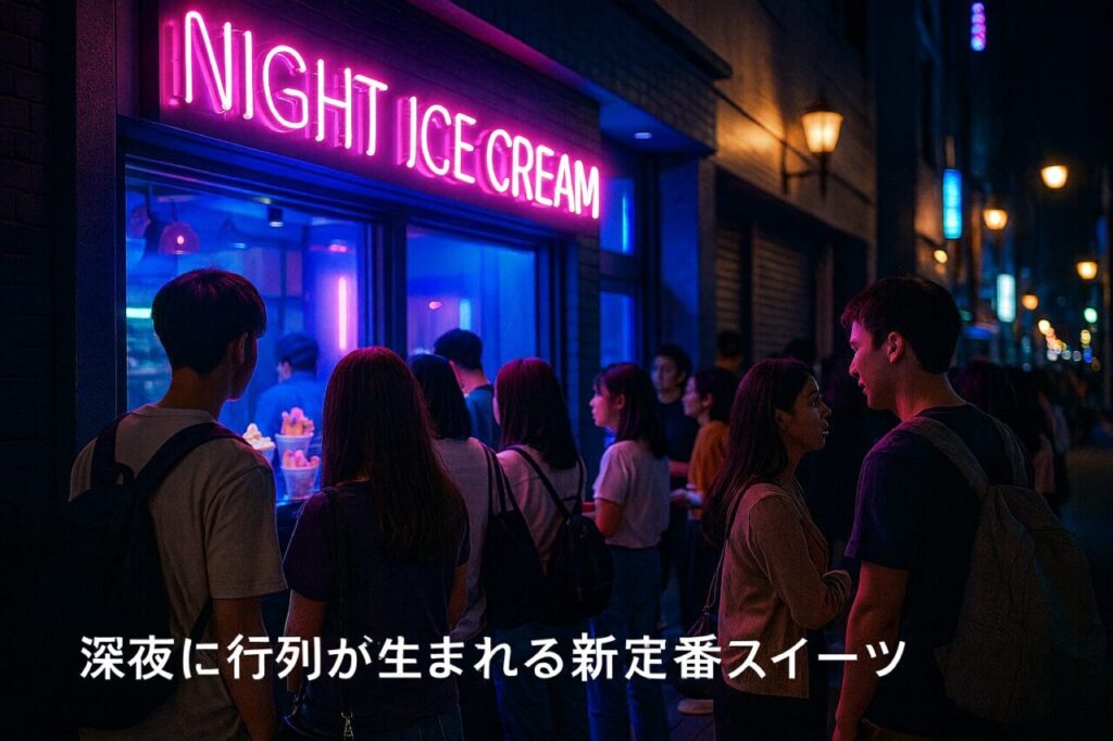 深夜に行列が生まれる新定番スイーツ