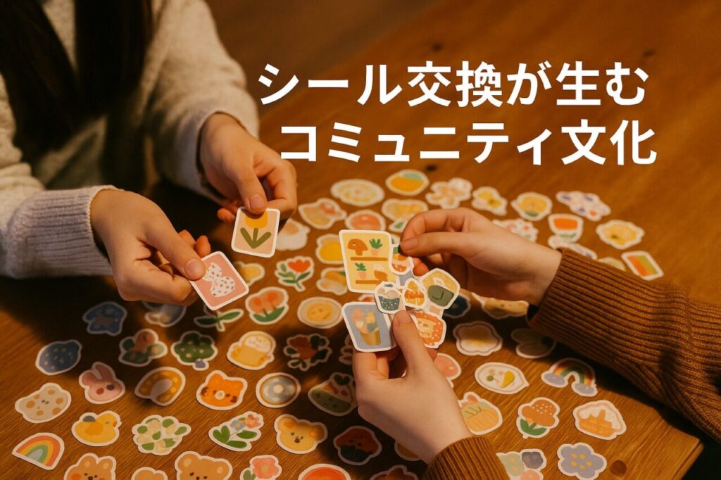 シール交換が生むコミュニティ文化