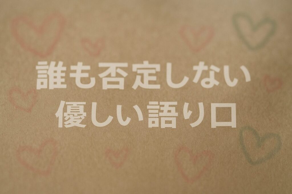 誰も否定しない優しい語り口
