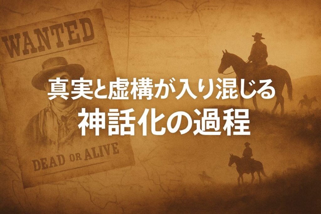 真実と虚構が入り混じる神話化の過程